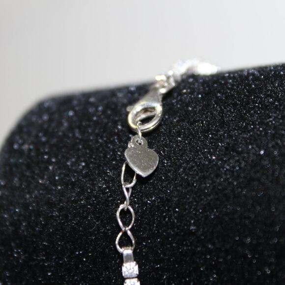 925 Sterling Silver Tennis Bracelet Made in Turkey - Picture 11 of 14